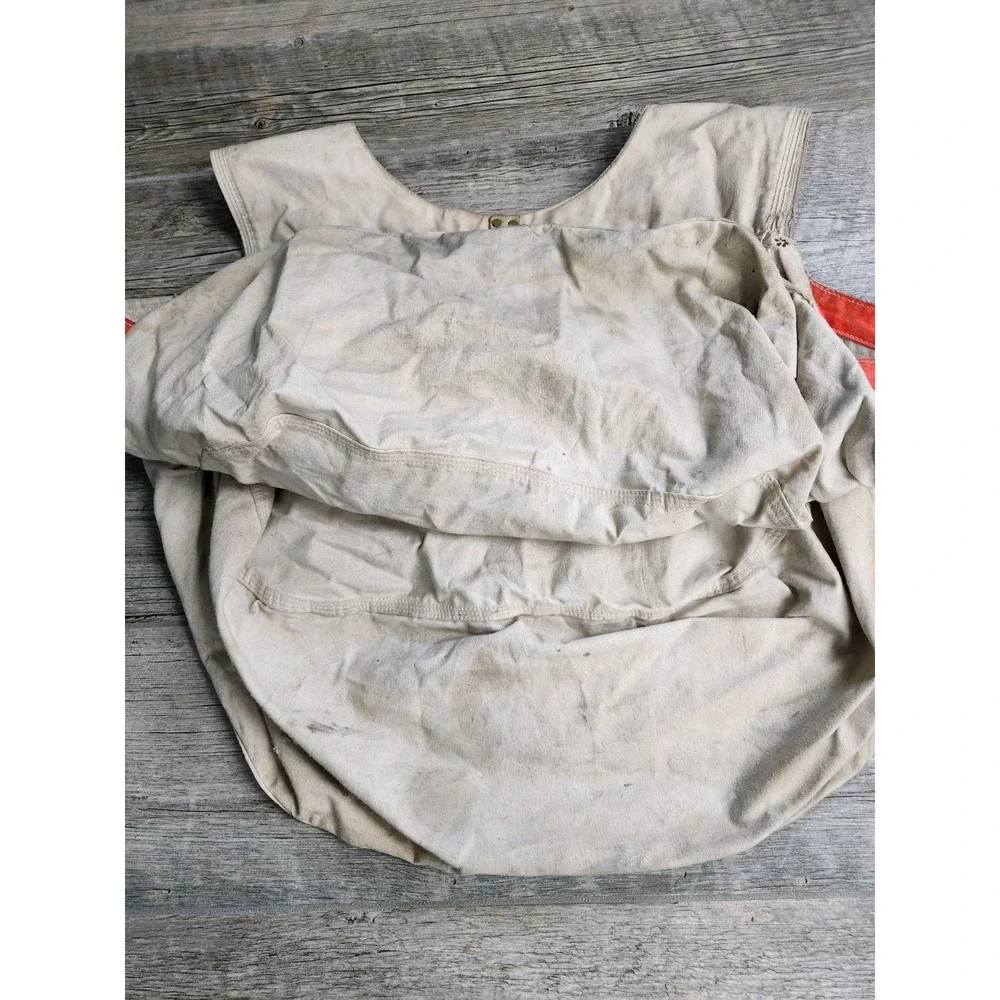 Vintage Columbus Dispatch Newspaper Bag Canvas Carrier‎ Paper Boy Double Sided